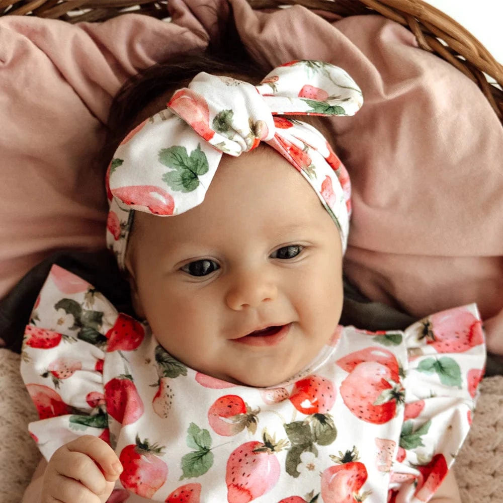 Snuggle Hunny Kids Accessory Hair Strawberry Organic Topknot