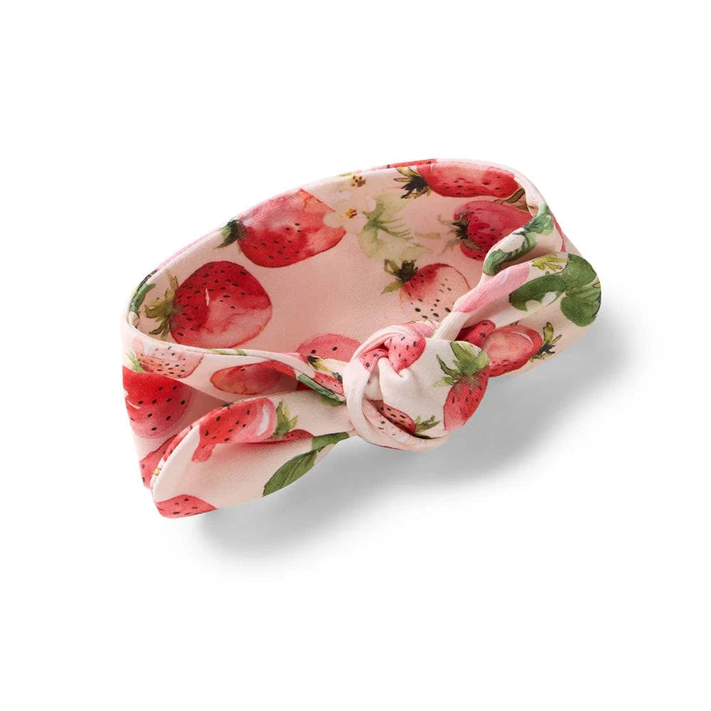 Snuggle Hunny Kids Accessory Hair Strawberry Organic Topknot