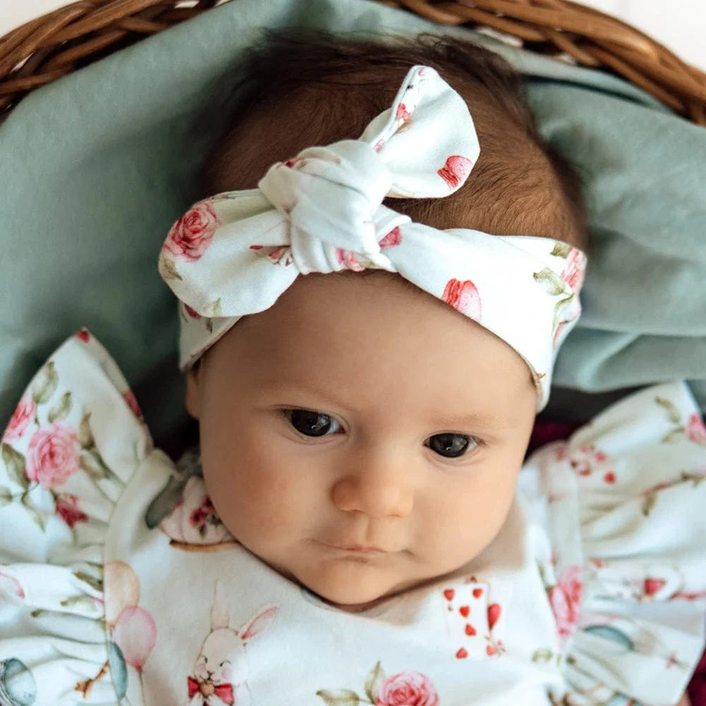 Snuggle Hunny Kids Accessory Hair White Rabbit Organic Topknot