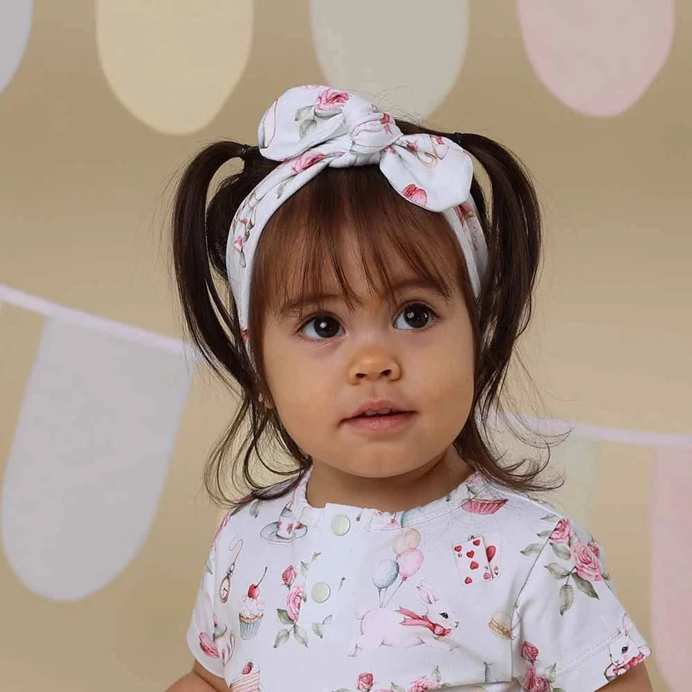 Snuggle Hunny Kids Accessory Hair White Rabbit Organic Topknot