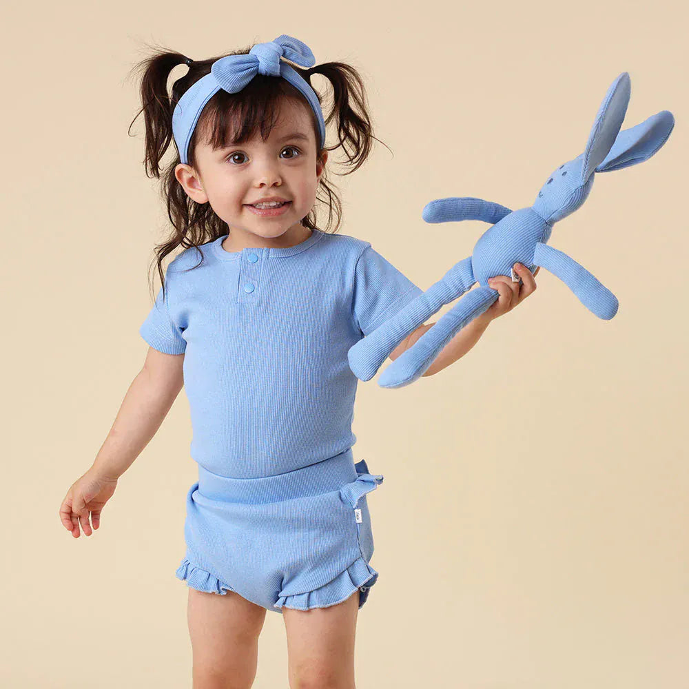 Snuggle Hunny Kids Boys Onesie Bluebell Short Sleeve Organic Bodysuit