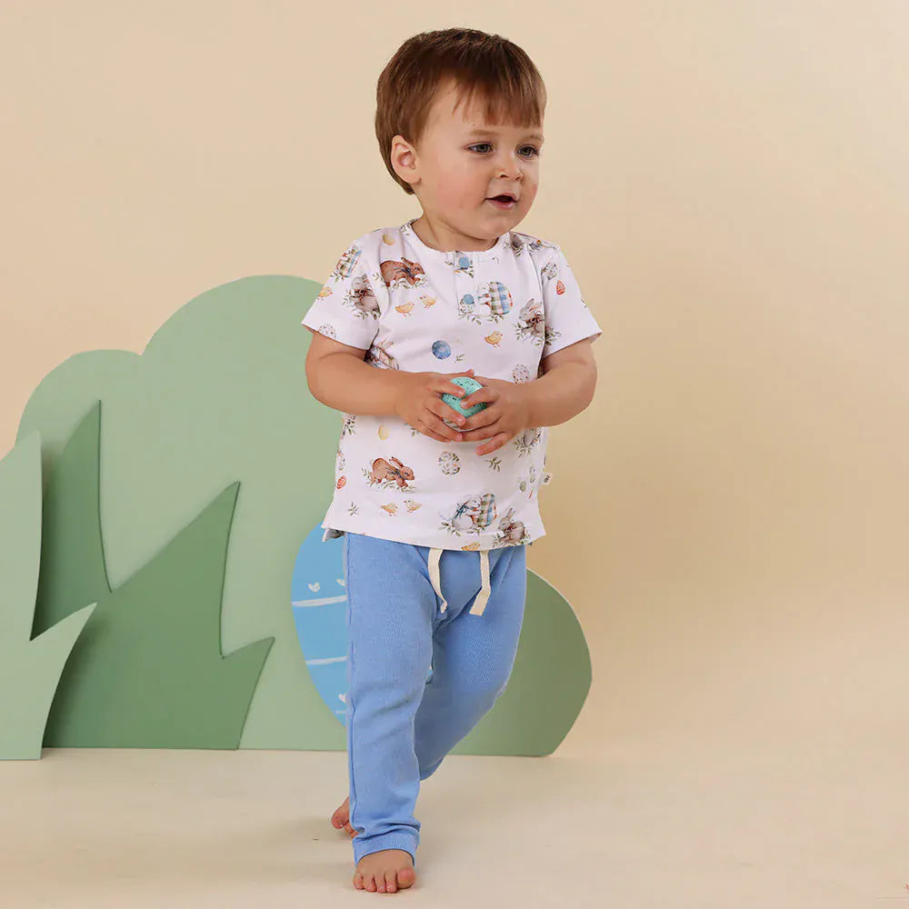 Snuggle Hunny Kids Boys Pant Bluebell Organic Pants