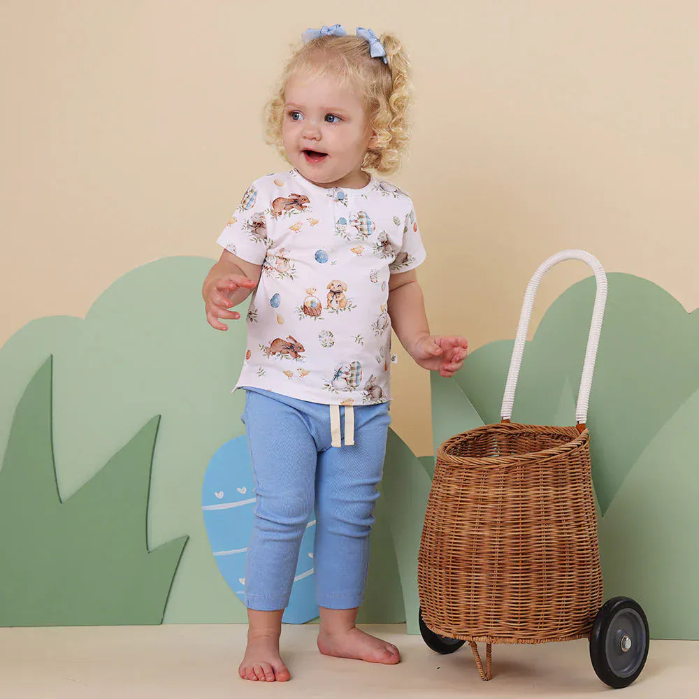 Snuggle Hunny Kids Boys Pant Bluebell Organic Pants