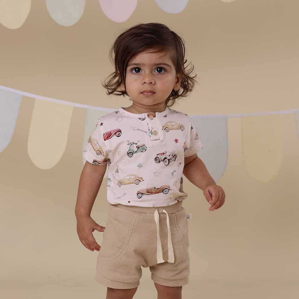 Snuggle Hunny Kids Boys Pants Pebble Organic Shorts