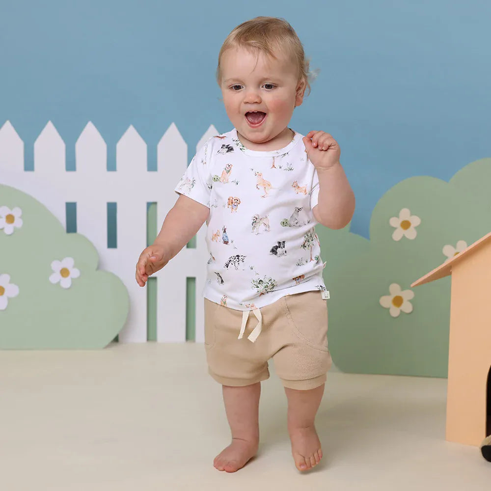 Snuggle Hunny Kids Boys Pants Pebble Organic Shorts