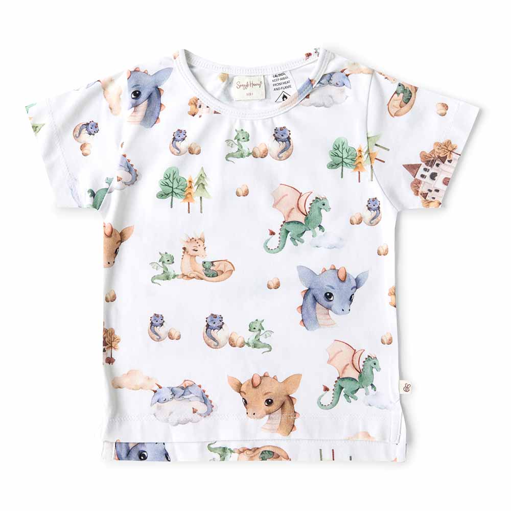 Snuggle Hunny Kids Boys Tops Dragon Organic T-Shirt