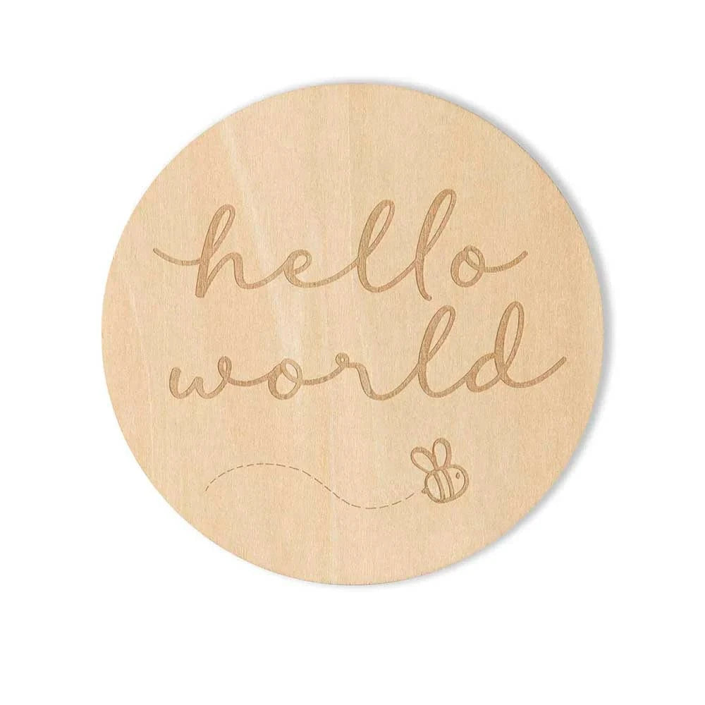 Snuggle Hunny Kids Gift Misc Busy Bee Wooden Milestone Cards