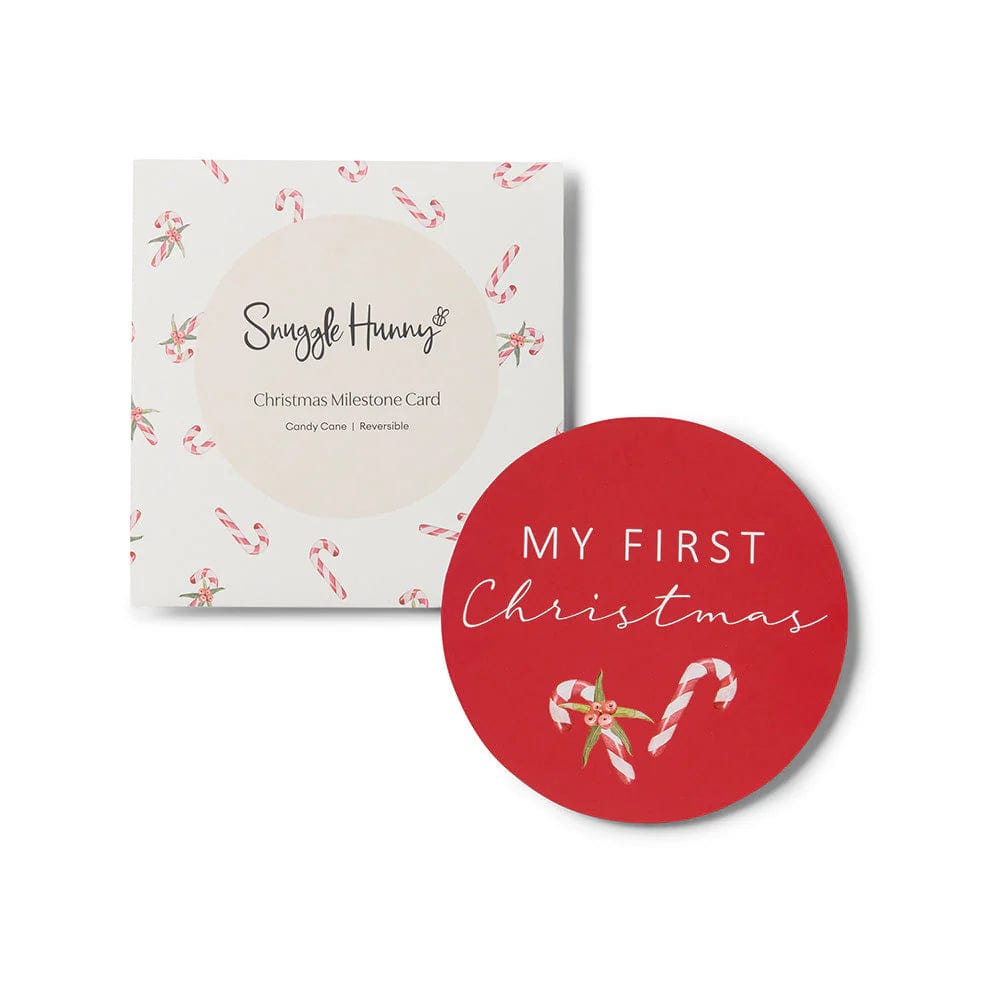 Snuggle Hunny Kids Gift Misc Candy Cane Reversible Single Milestone Card