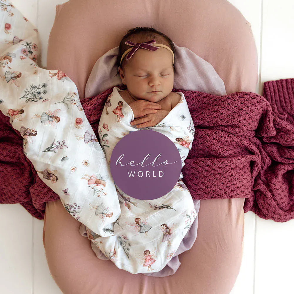 Snuggle Hunny Kids Gift Misc Fairy Garden & Dusk Reversible Milestone Cards