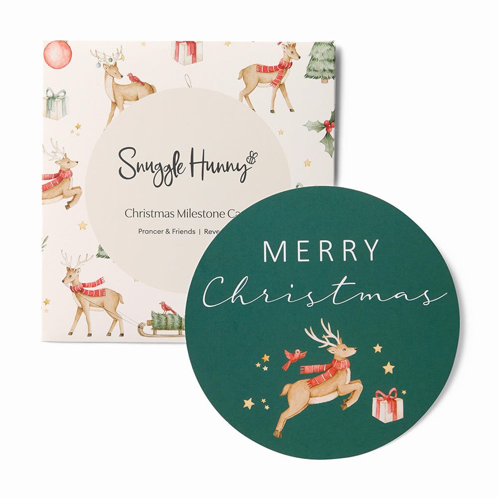 Snuggle Hunny Kids Gift Misc Prancer & Friends Reversible Single Milestone Card