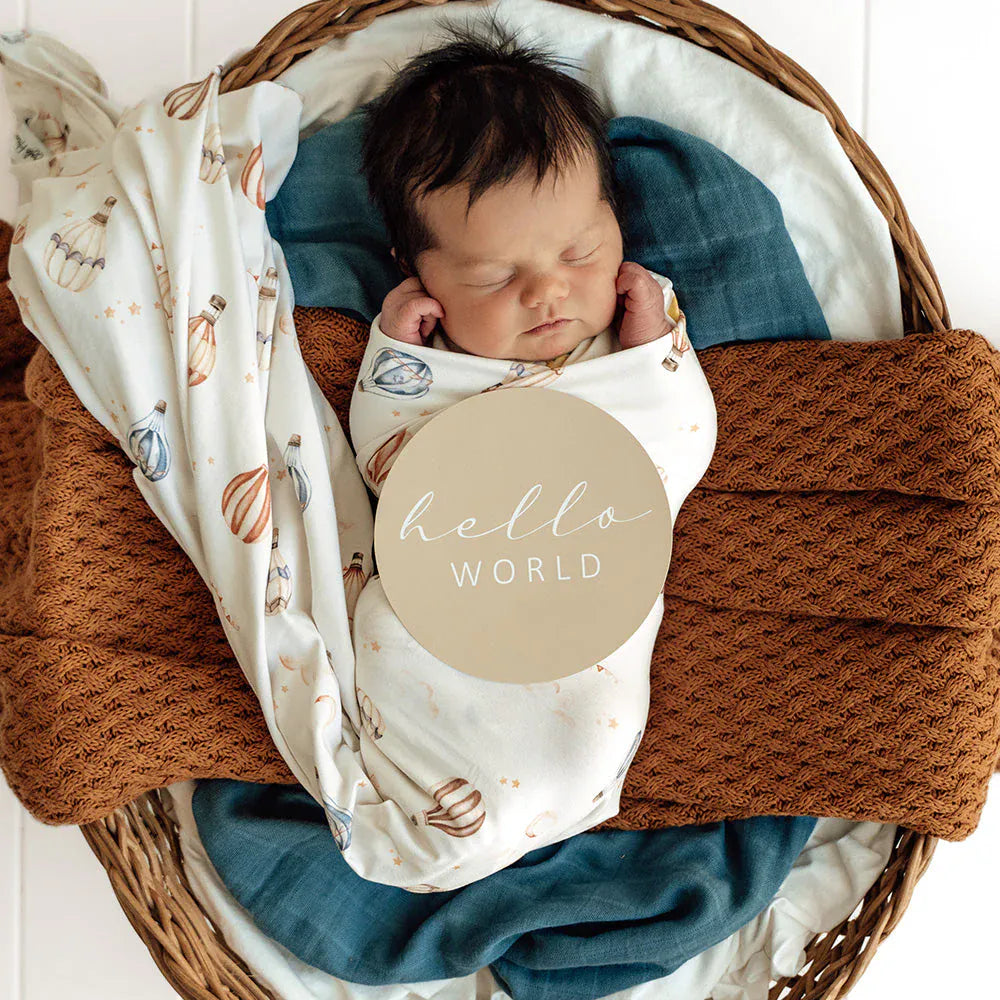 Up & Away & Pebble Reversible Milestone Cards - Parnell Baby Boutique