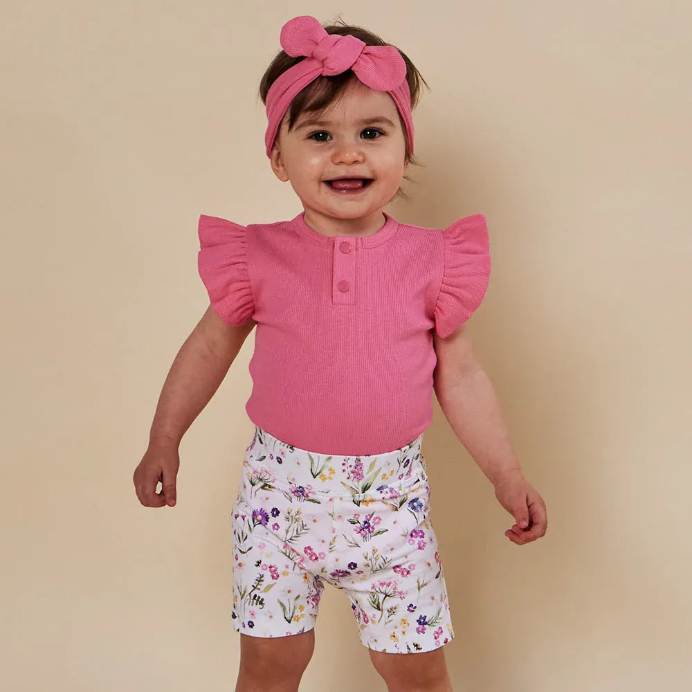 Snuggle Hunny Kids Girls Bottoms Gracie Organic Bike Shorts