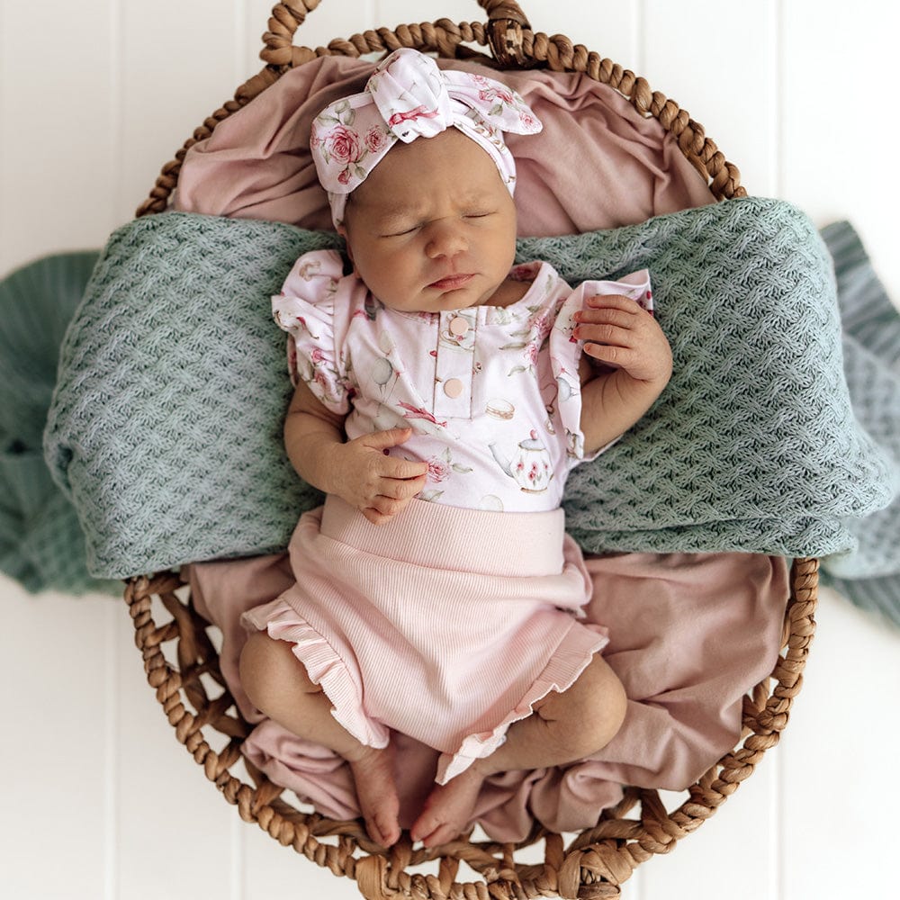 Snuggle Hunny Kids Girls Dress Alice's Tea Party Bodysuit