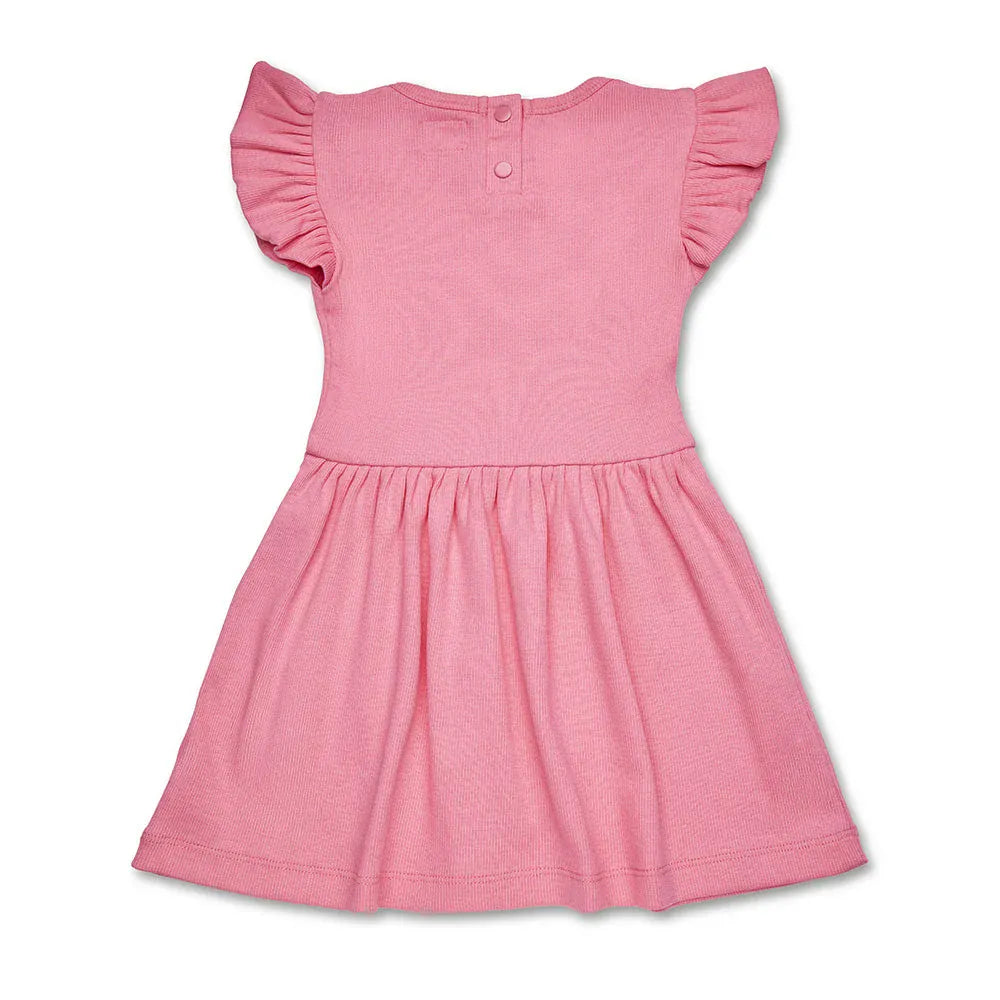 Snuggle Hunny Kids Girls Dress Candy Short Sleeve Organic Dress