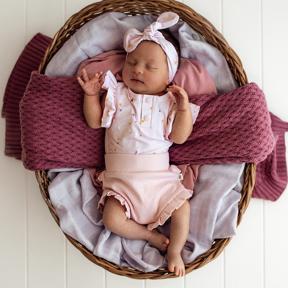 Snuggle Hunny Kids Girls Pants Baby Pink Organic Bloomers