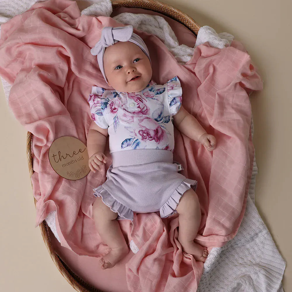 Snuggle Hunny Kids Girls Pants Lavender Organic Bloomers