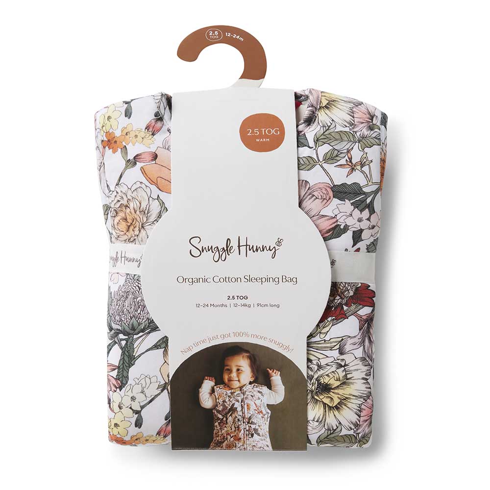 Snuggle Hunny Kids Linen Sheets Australiana Organic Sleeping Bag 2.5 Tog