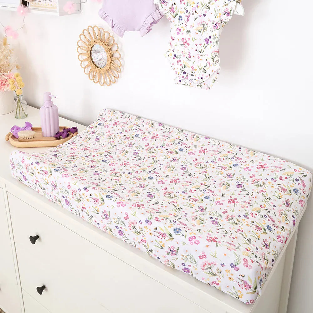 Snuggle Hunny Kids Linen Sheets Gracie Organic Bassinet Sheet / Change Pad Cover