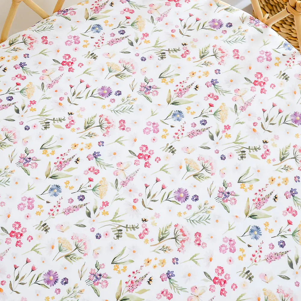 Snuggle Hunny Kids Linen Sheets Gracie Organic Bassinet Sheet / Change Pad Cover