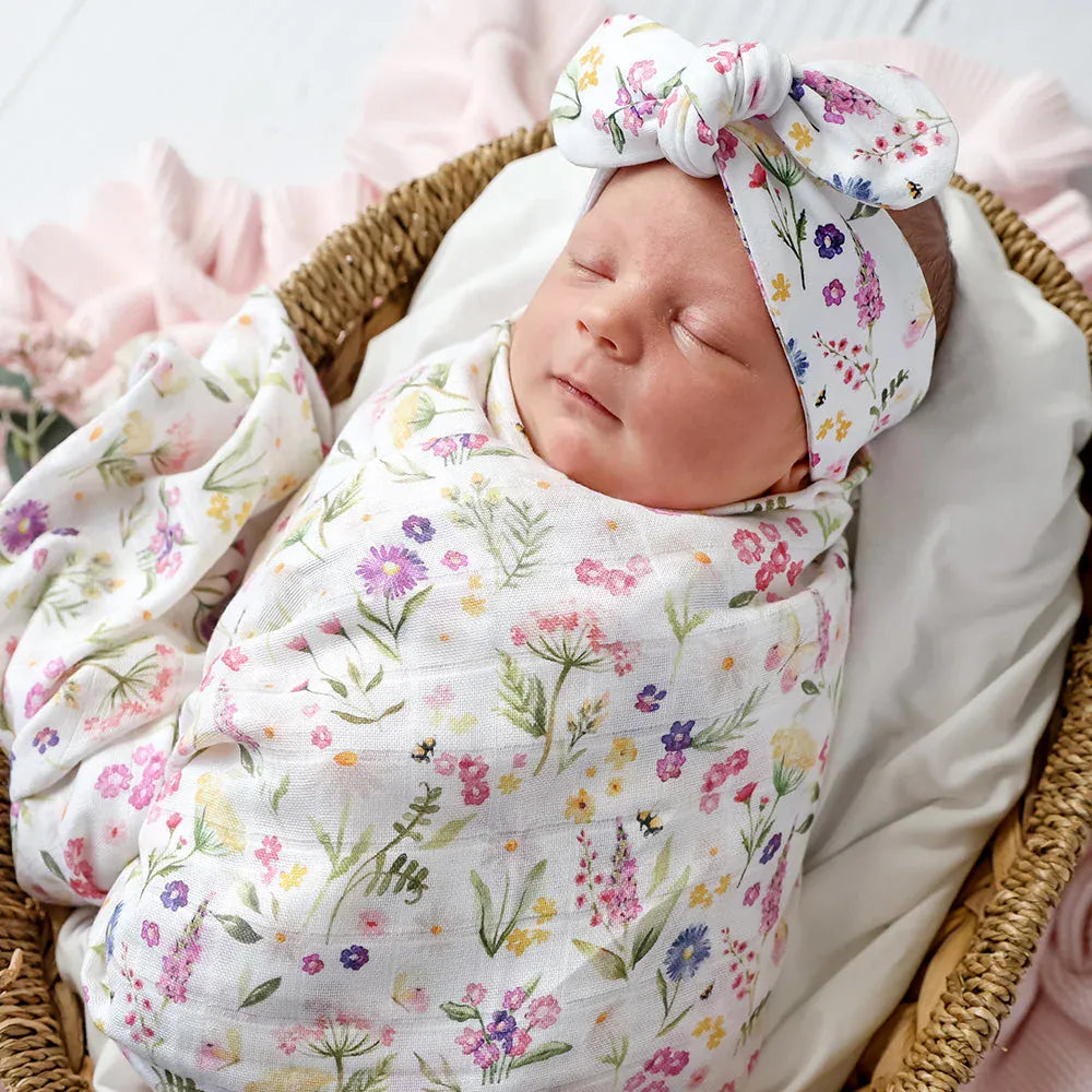 Snuggle Hunny Kids Linen Sheets Gracie Organic Muslin Wrap