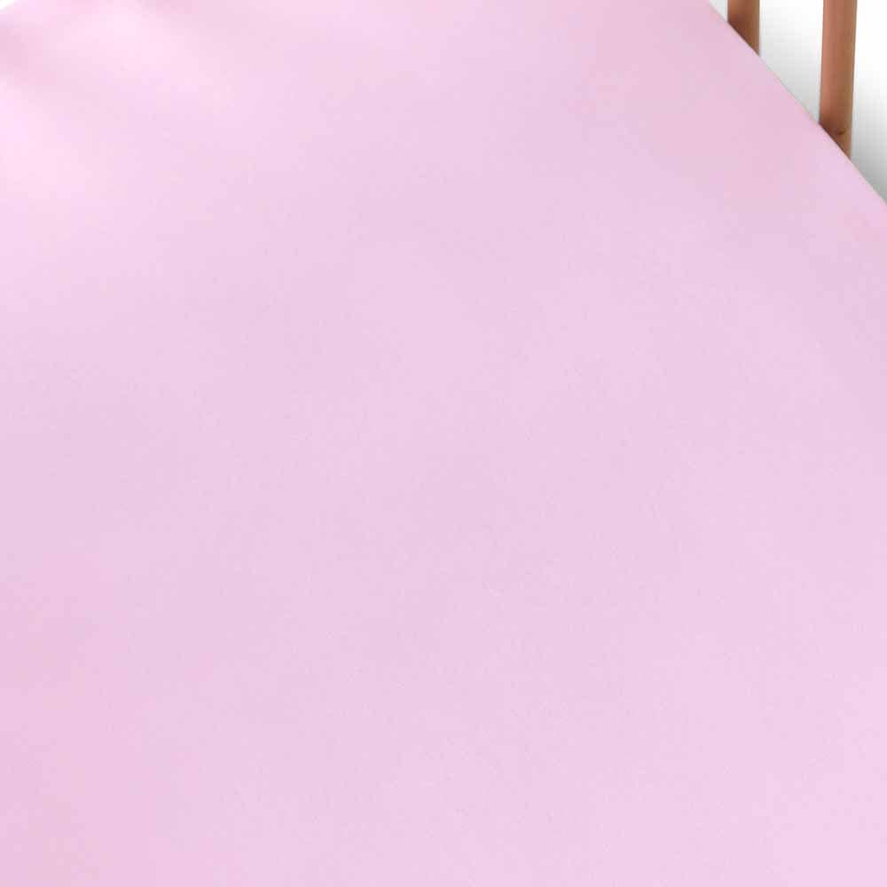 Snuggle Hunny Kids Linen Sheets Lilac Organic Fitted Cot Sheet