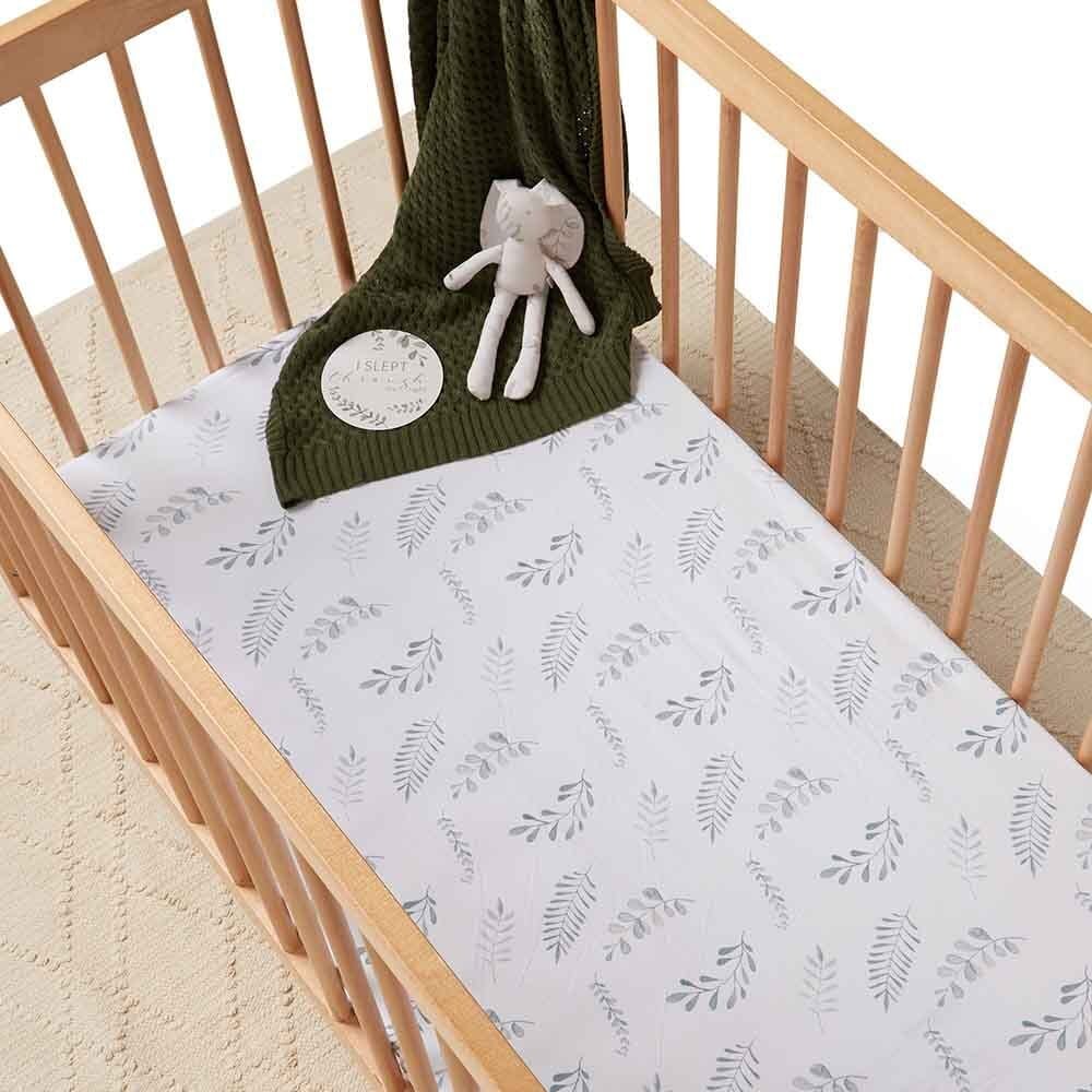 Linen fitted cot sheet best sale