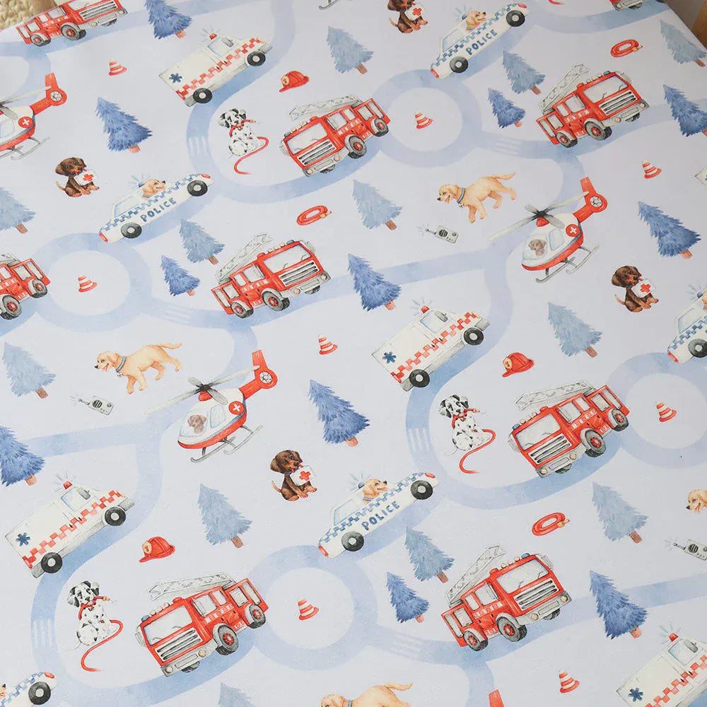 Snuggle Hunny Kids Linen Sheets To The Rescue Organic Fitted Cot Sheet