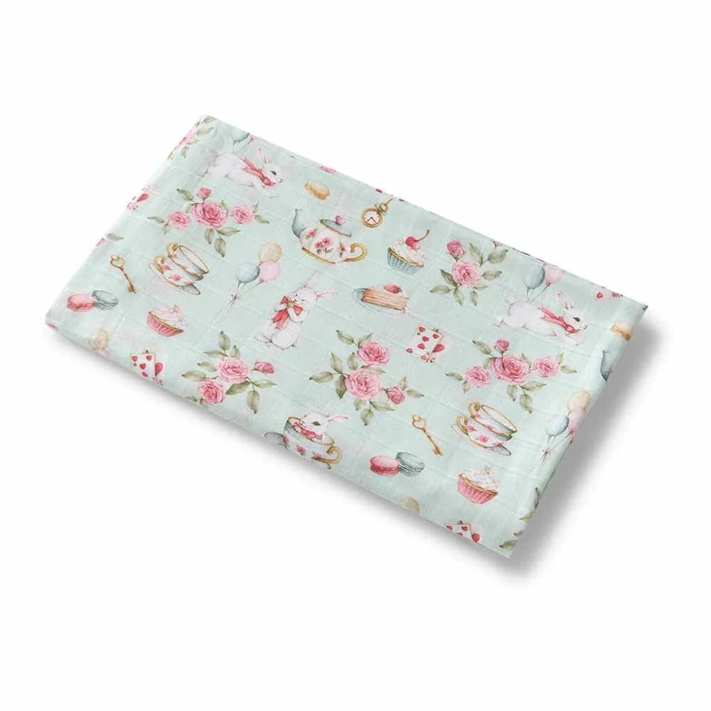 Snuggle Hunny Kids Linen Sheets White Rabbit Organic Muslin Wrap