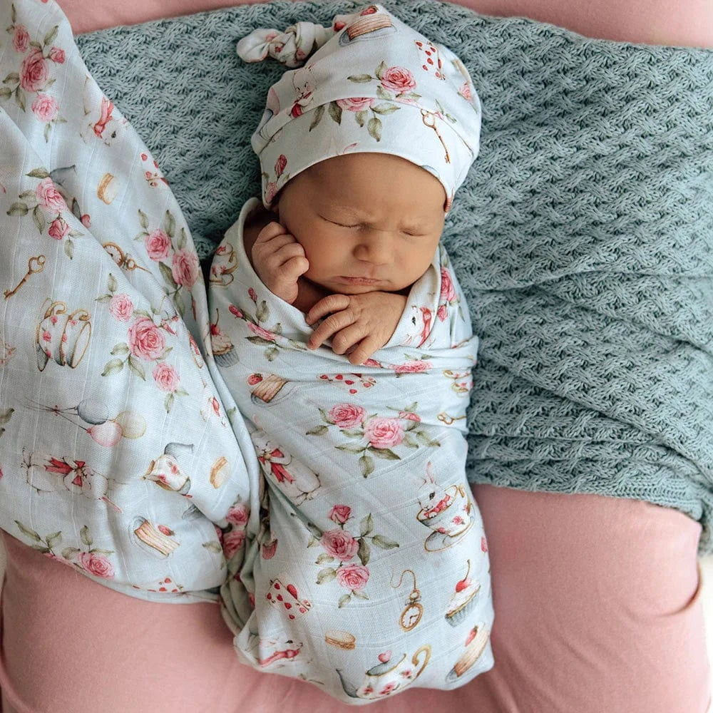 Snuggle Hunny Kids Linen Sheets White Rabbit Organic Muslin Wrap
