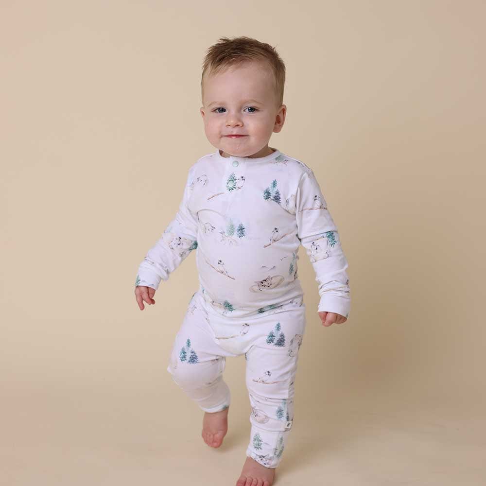 Snuggle Hunny Kids Unisex Onesie Arctic Organic Growsuit