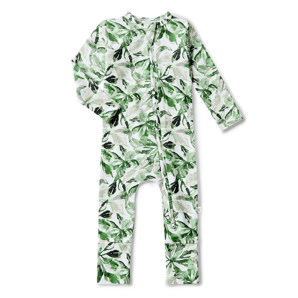 Snuggle Hunny Kids Unisex Onesie Evergreen Organic Snugglesuit Convertible Romper