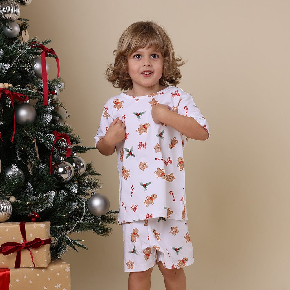 Snuggle Hunny Kids Unisex Sleepware 1Y Gingerbread Organic Kids PJ Set