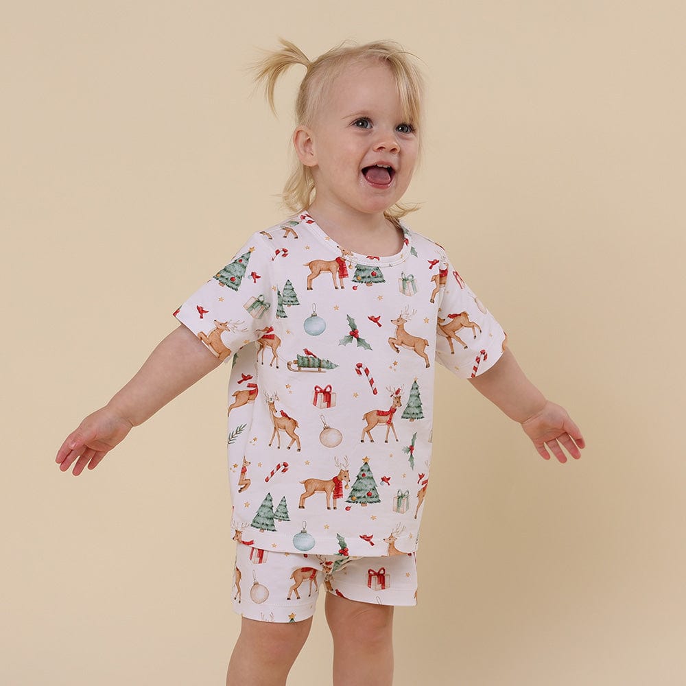 Snuggle Hunny Kids Unisex Sleepware 1Y Prancer & Friends Organic Kids PJ Set
