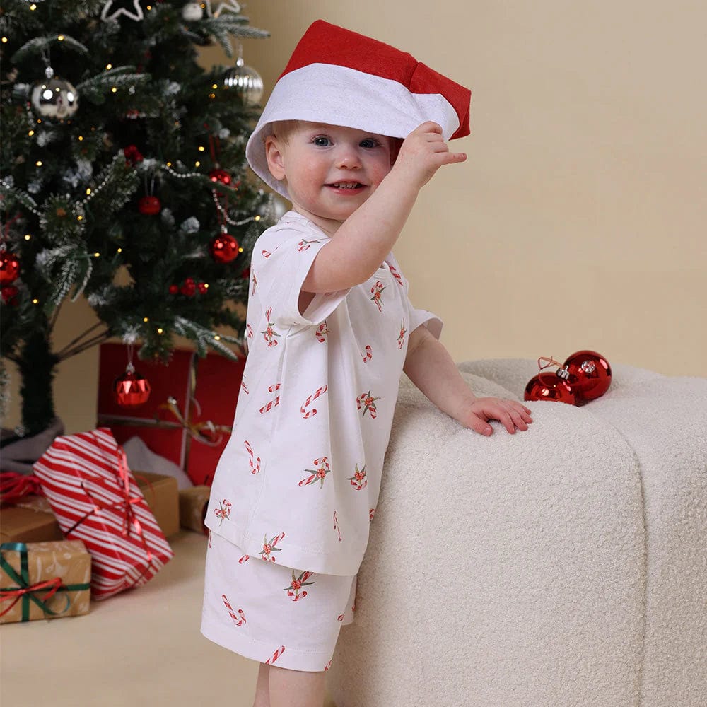 Snuggle Hunny Kids Unisex Sleepware Candy Cane Organic Kids PJ Set