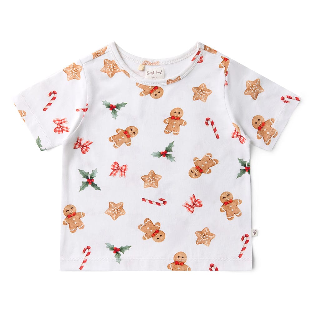 Snuggle Hunny Kids Unisex Sleepware Gingerbread Organic Kids PJ Set