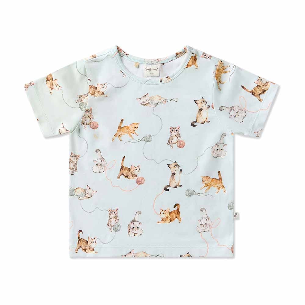 Snuggle Hunny Kids Unisex Sleepware Kittens Organic Kids PJ Set