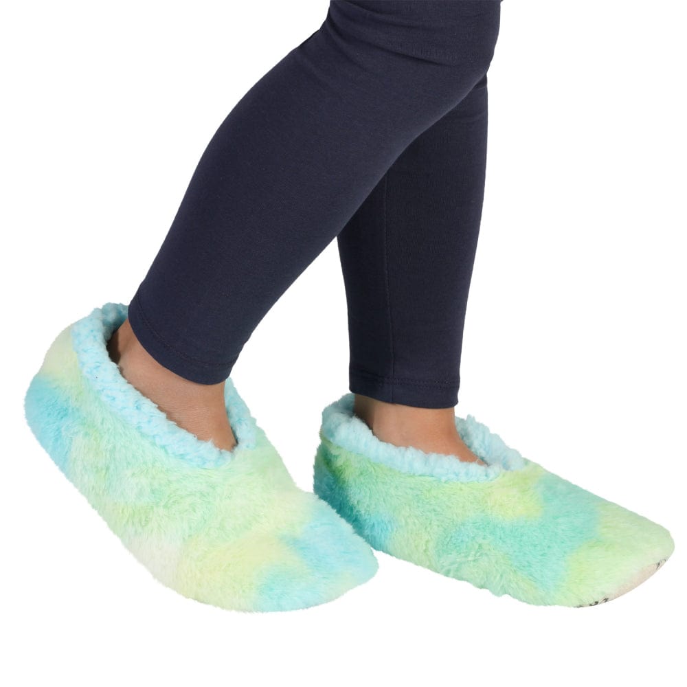 SnuggUps Unisex Shoes SnuggUps Kids Blue Tie Dye Slippers