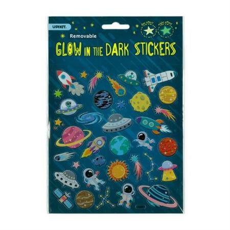 Sweetpea Gift Stationery Glow in the Dark Space Rocket Stickers