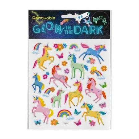 Sweetpea Gift Stationery Glow in the Dark Unicorn Stickers
