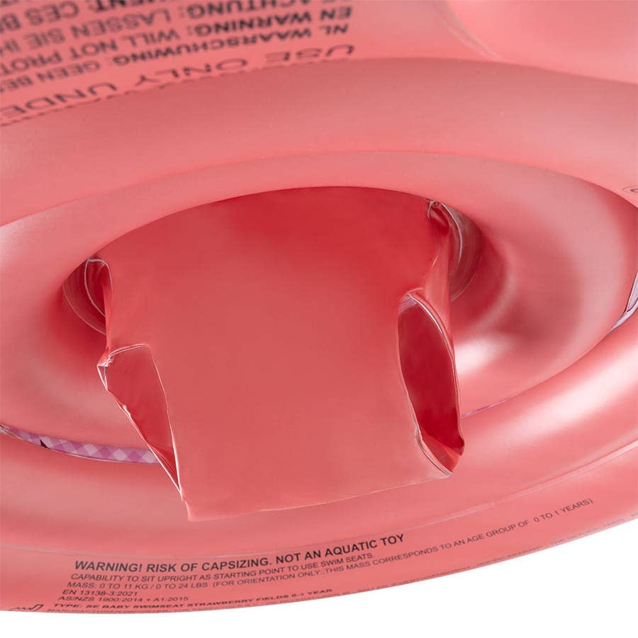 Swim Essentials Bath Toys Swim Essentials Inflatable Baby Float - Strawberry Fields, 0-1 yrs