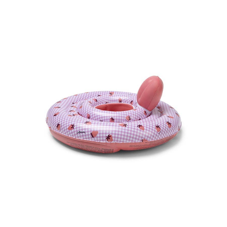 Swim Essentials Bath Toys Swim Essentials Inflatable Baby Float - Strawberry Fields, 0-1 yrs