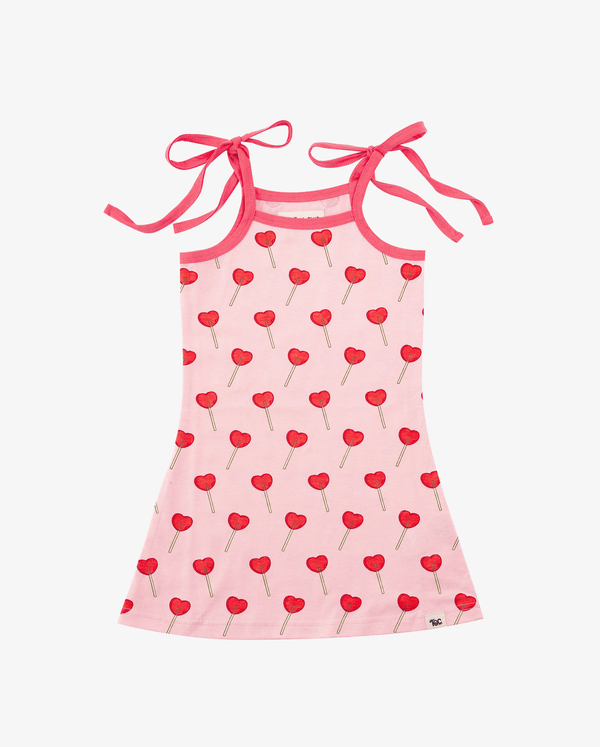 The Girl Club Dresses Hearts on Repeat String Dress