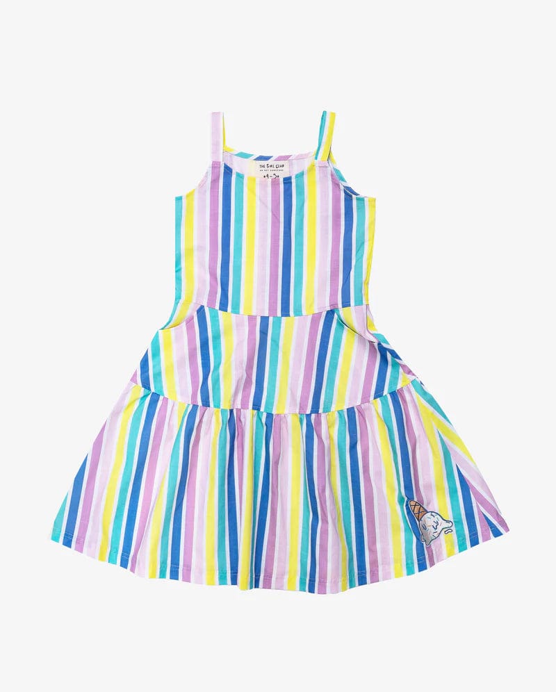 The Girl Club Dresses Summer Stripe Ice Cream Dress