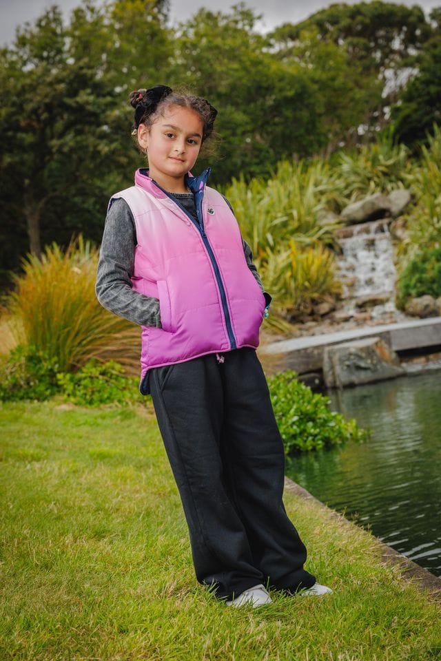 The Girl Club Girls Jacket Ombre Reversible Puffer Vest