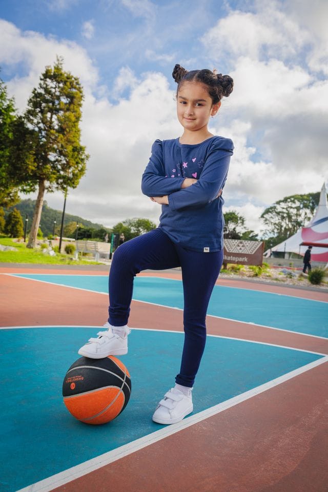 The Girl Club Girls Top Navy Icons Tee