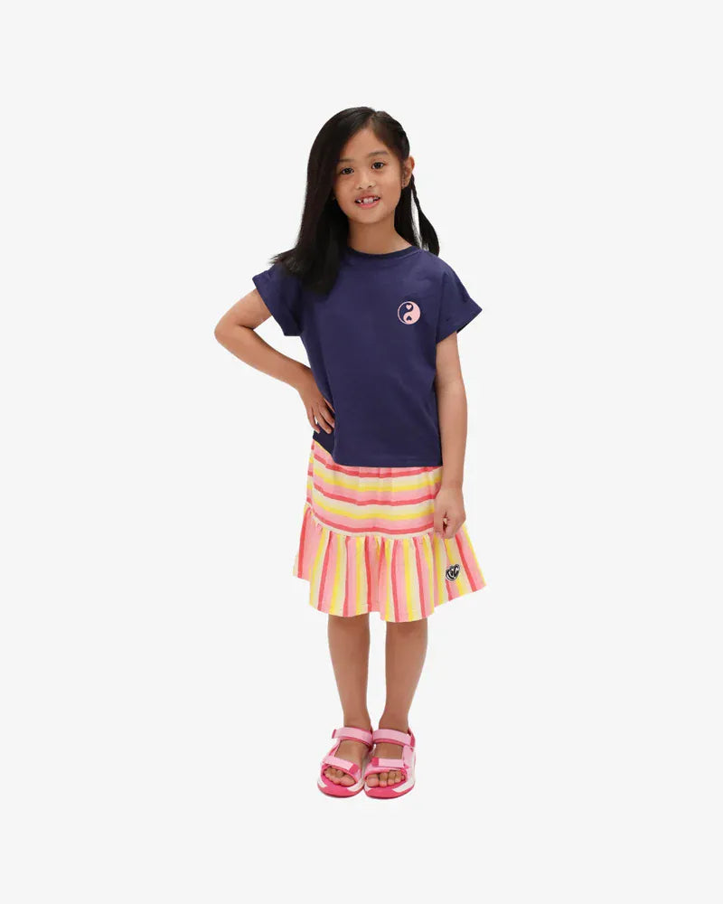 Navy TGC Slub Top for girls, casual and comfortable girls' top from The Girl Club with textured fabric and relaxed fit.