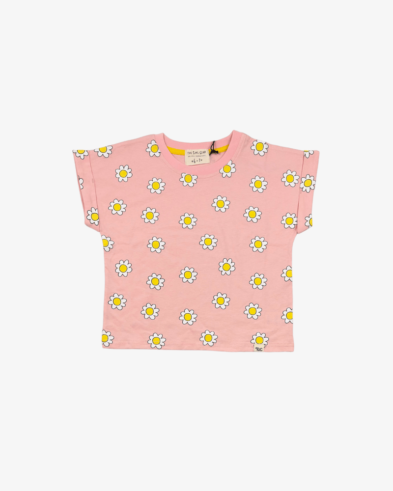 The Girl Club Girls Top Pink Daisy Top