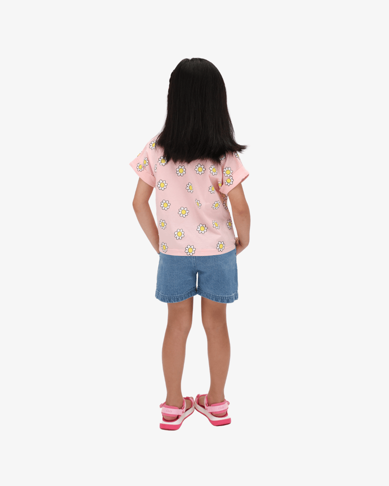 The Girl Club Girls Top Pink Daisy Top