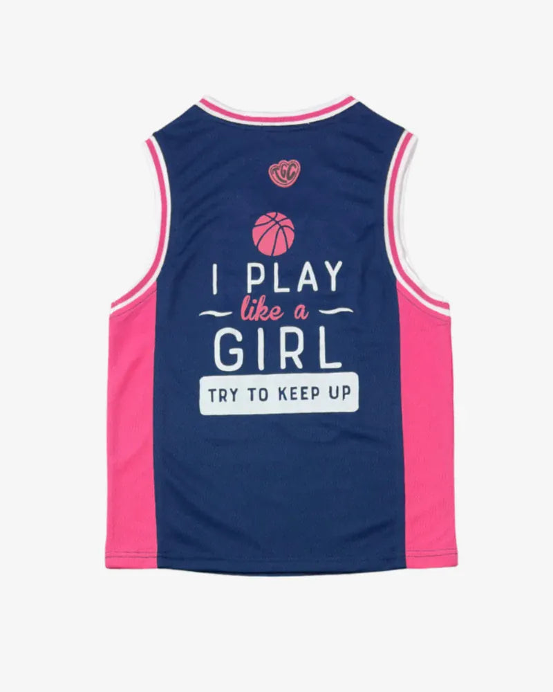Girls' TGC Basketball Tank top by The Girl Club, featuring a sporty sleeveless design and breathable fabric for active wear.