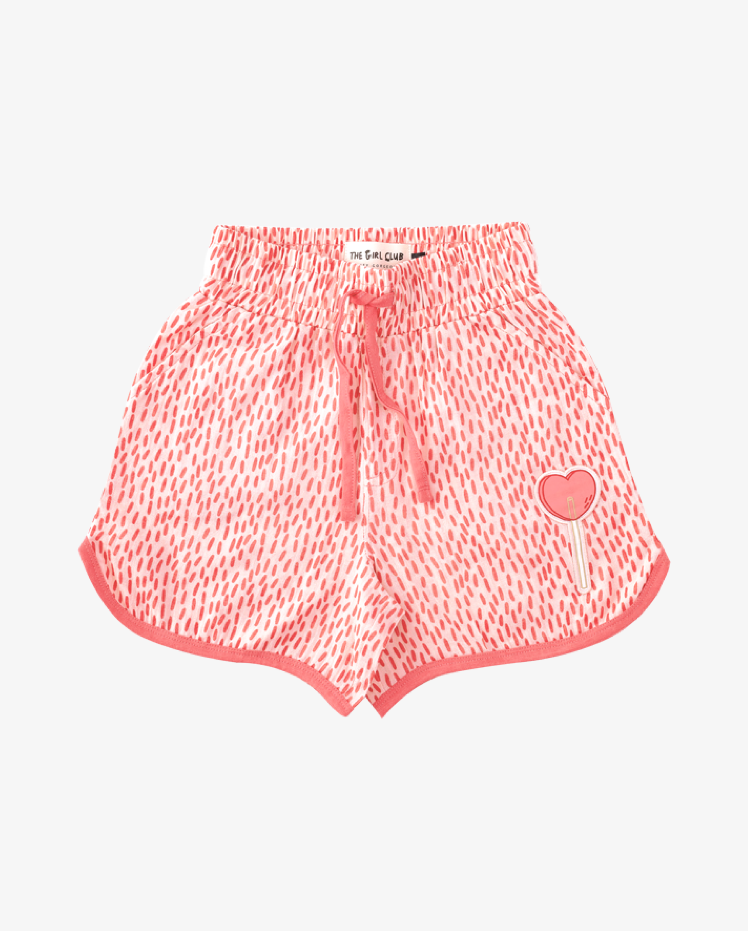 The Girl Club Shorts Coral Lollipop Muslin Shorts